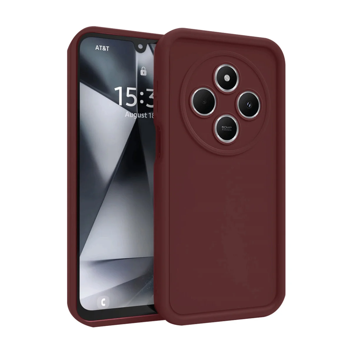 Redmi 14C Kılıf Viera Silikon - Bordo