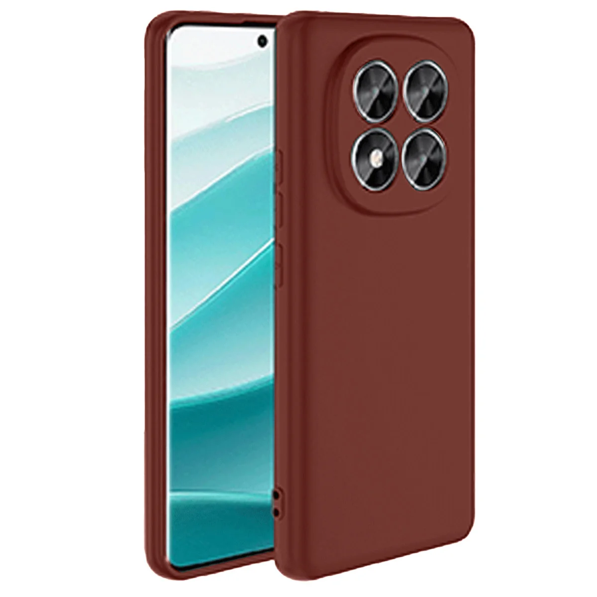 Redmi Note 14 Pro 5G Kılıf First Silikon - Bordo