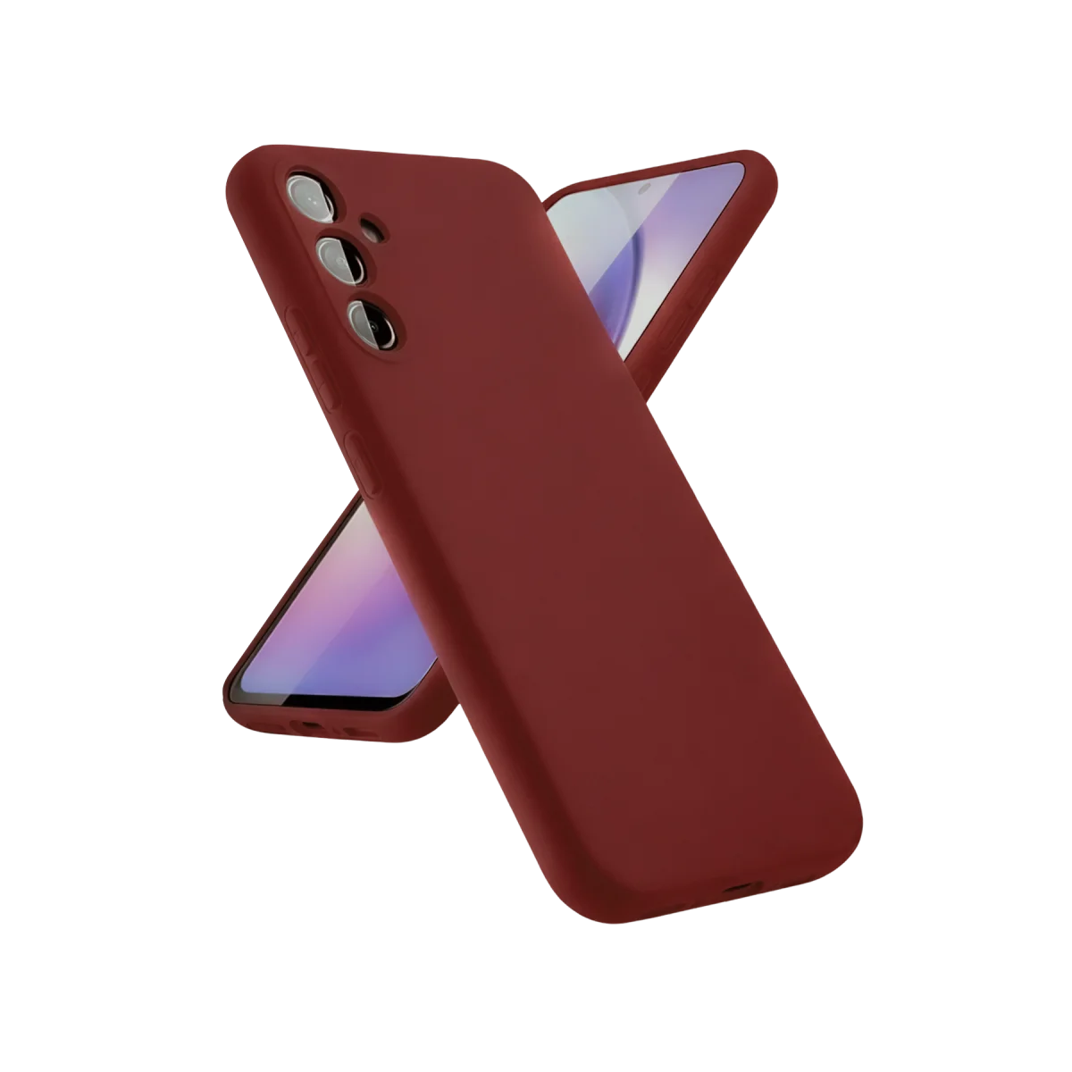 Galaxy A24 4G Kılıf First Silikon - Bordo
