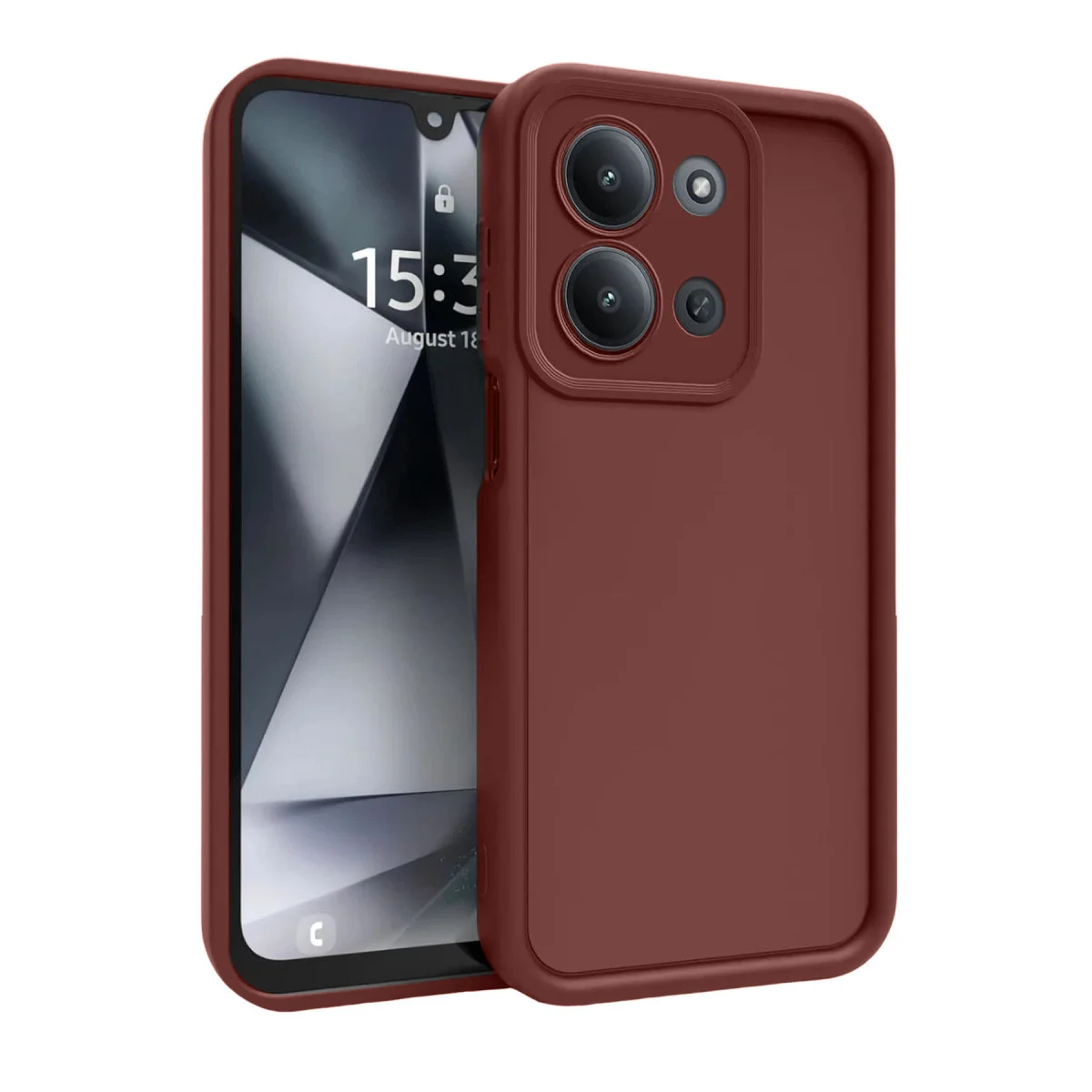 Redmi 15C 4G Viera Silikon - Bordo
