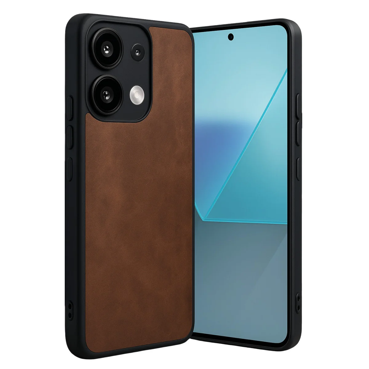 Redmi Note 13 Pro 4G Kılıf Aras Deri Kapak - Taba