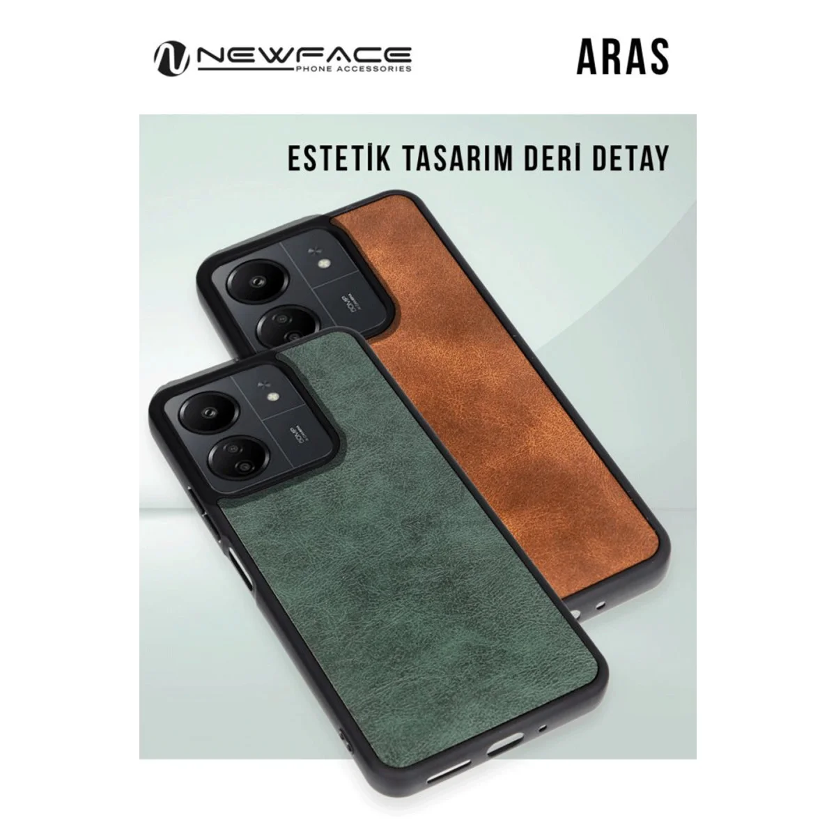 Galaxy A36 Kılıf Aras Deri Kapak - Taba