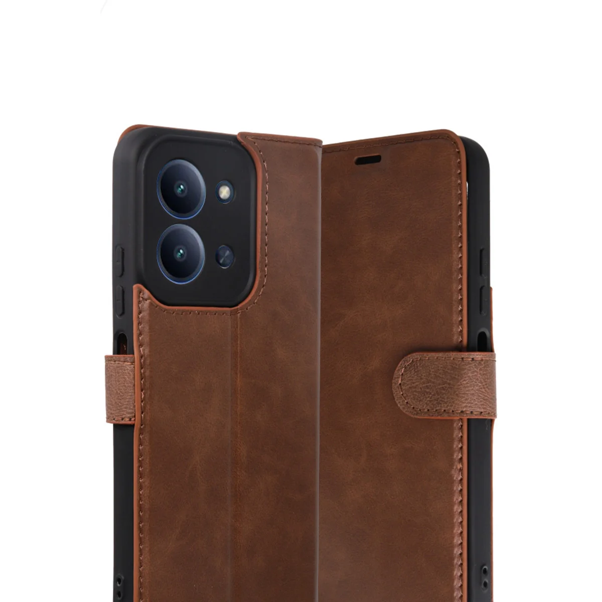 Redmi 15C 4G Trend S Plus Kapaklı Kılıf - Taba