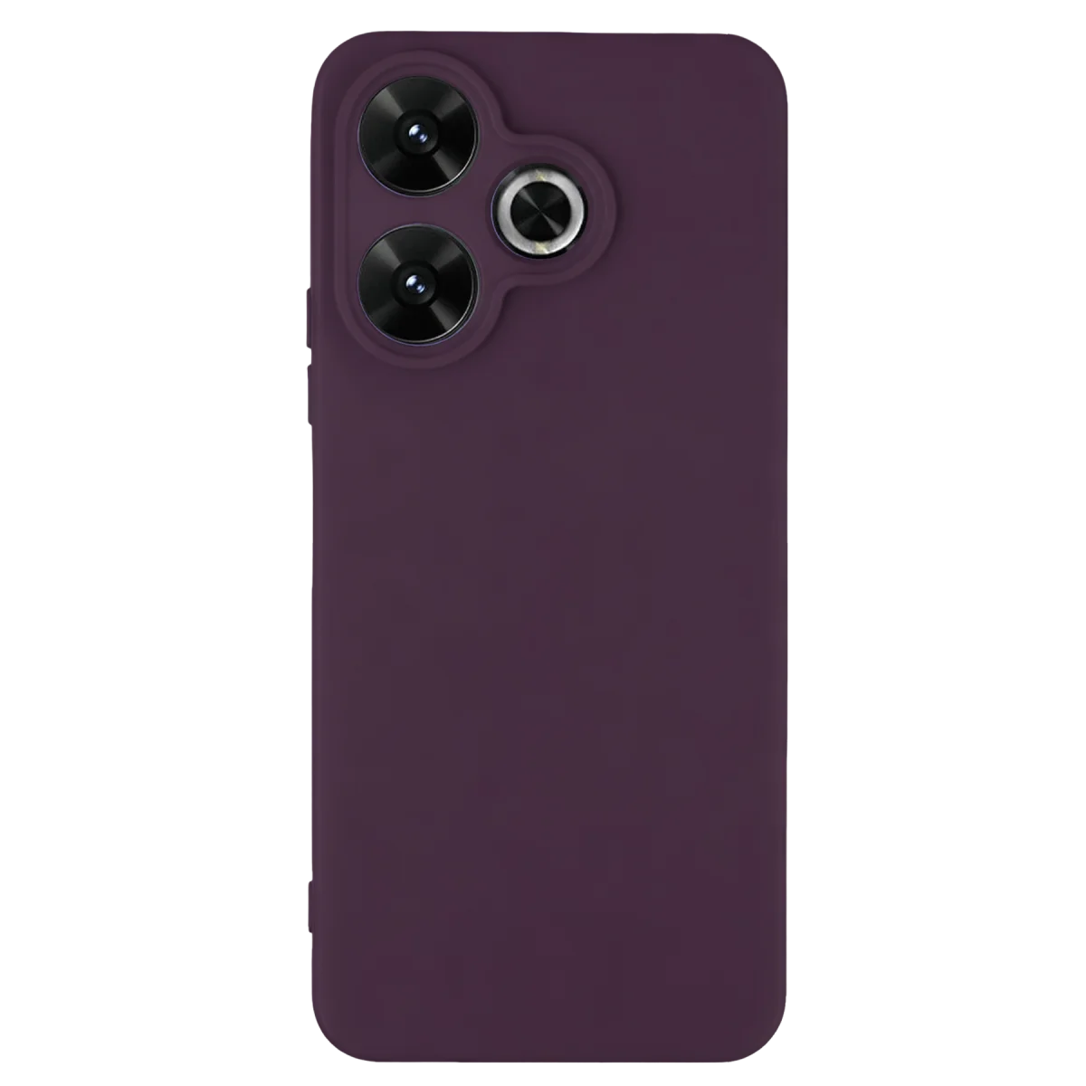 Redmi 13 4G Kılıf First Silikon - Mürdüm