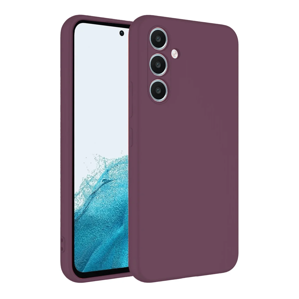Galaxy A16 5G Kılıf First Silikon - Mürdüm