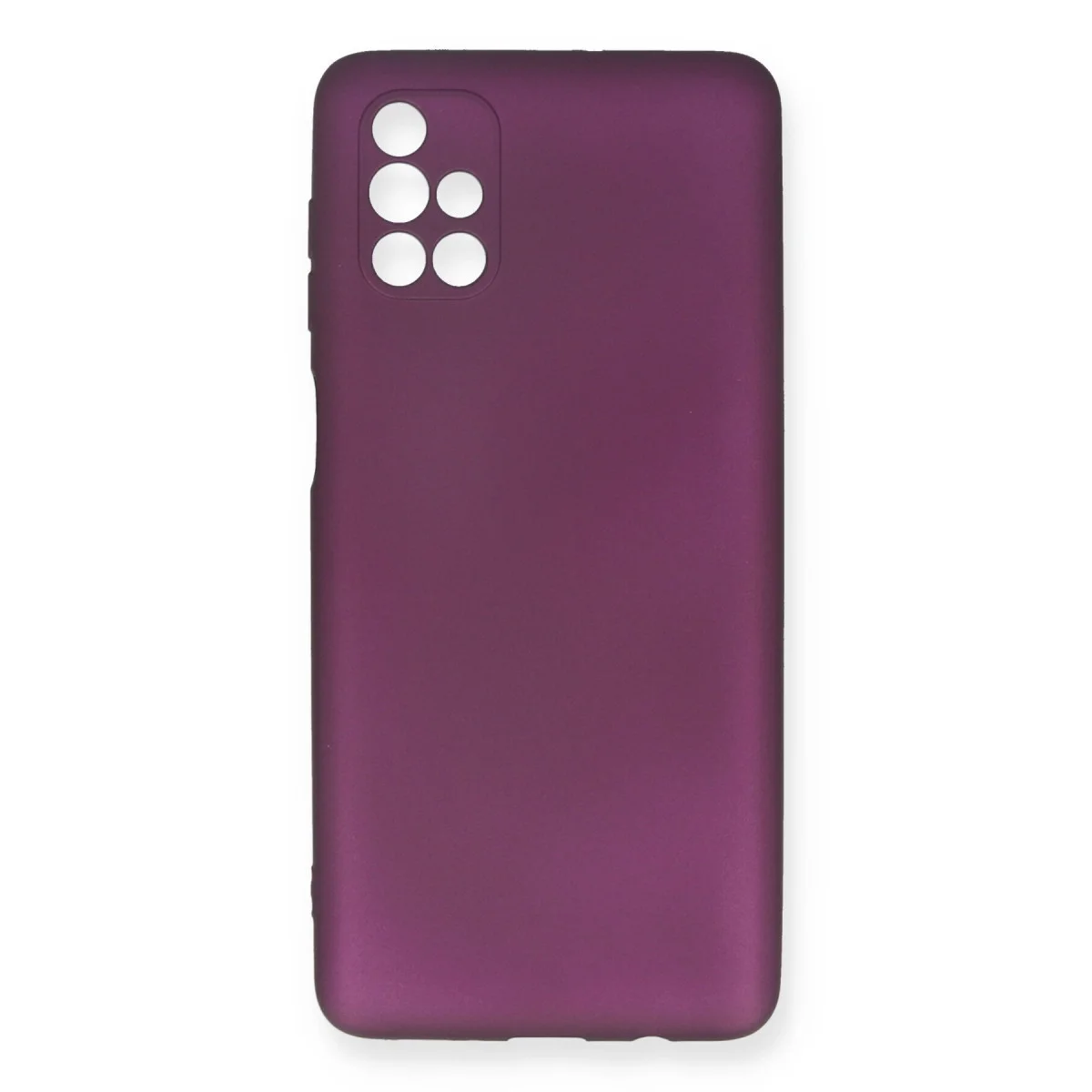 Galaxy M51 Kılıf First Silikon - Mürdüm