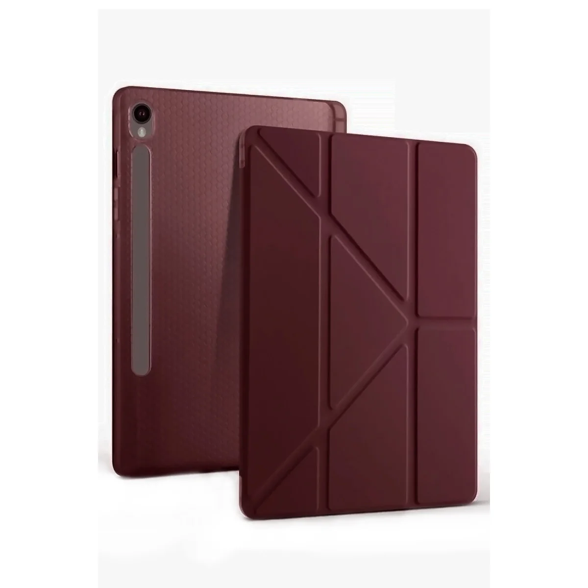 Galaxy Tab S10 FE Plus 13.1 Kalemlikli Mars Tablet Kılıfı - Mürdüm