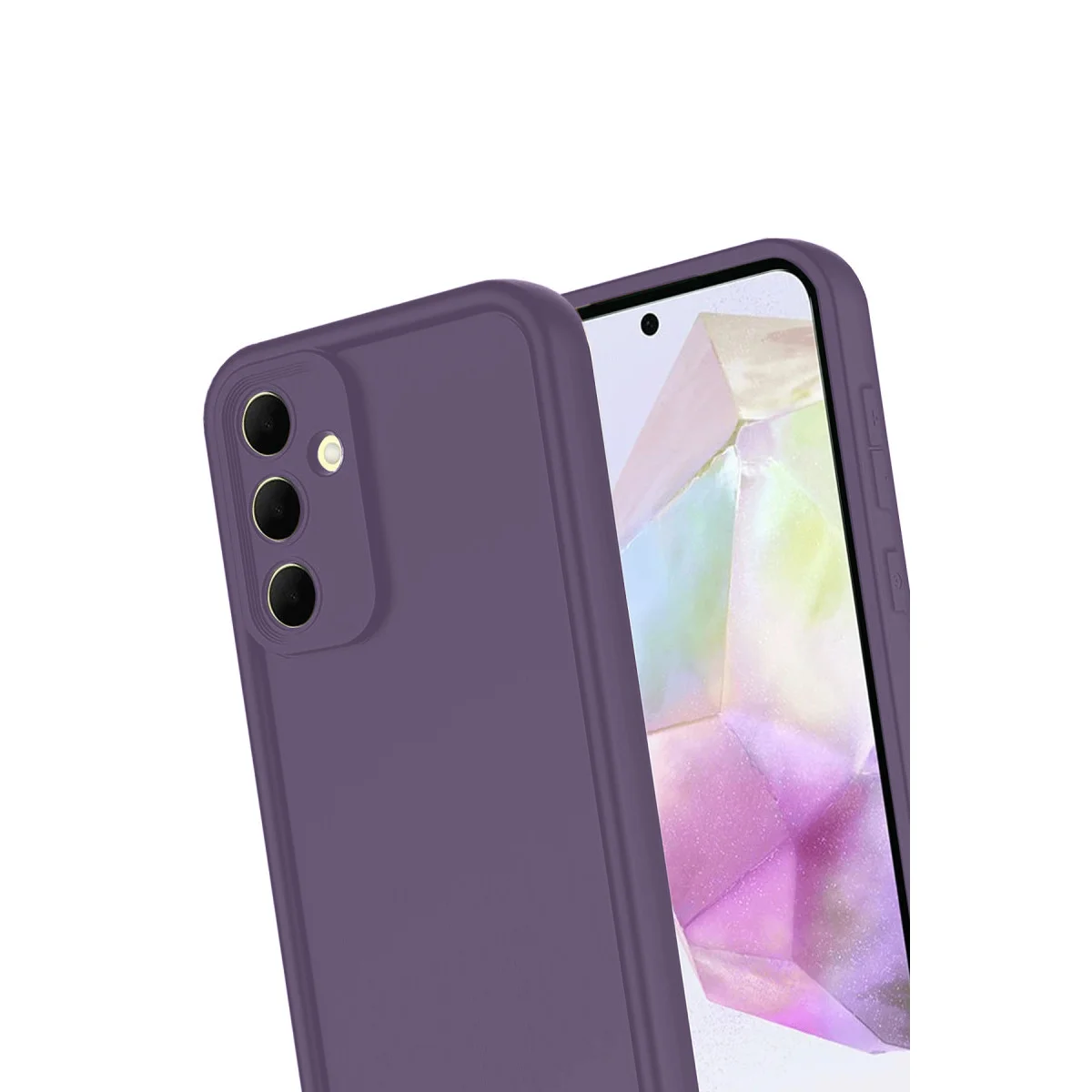 Galaxy A17 5G Viera Silikon - Mürdüm