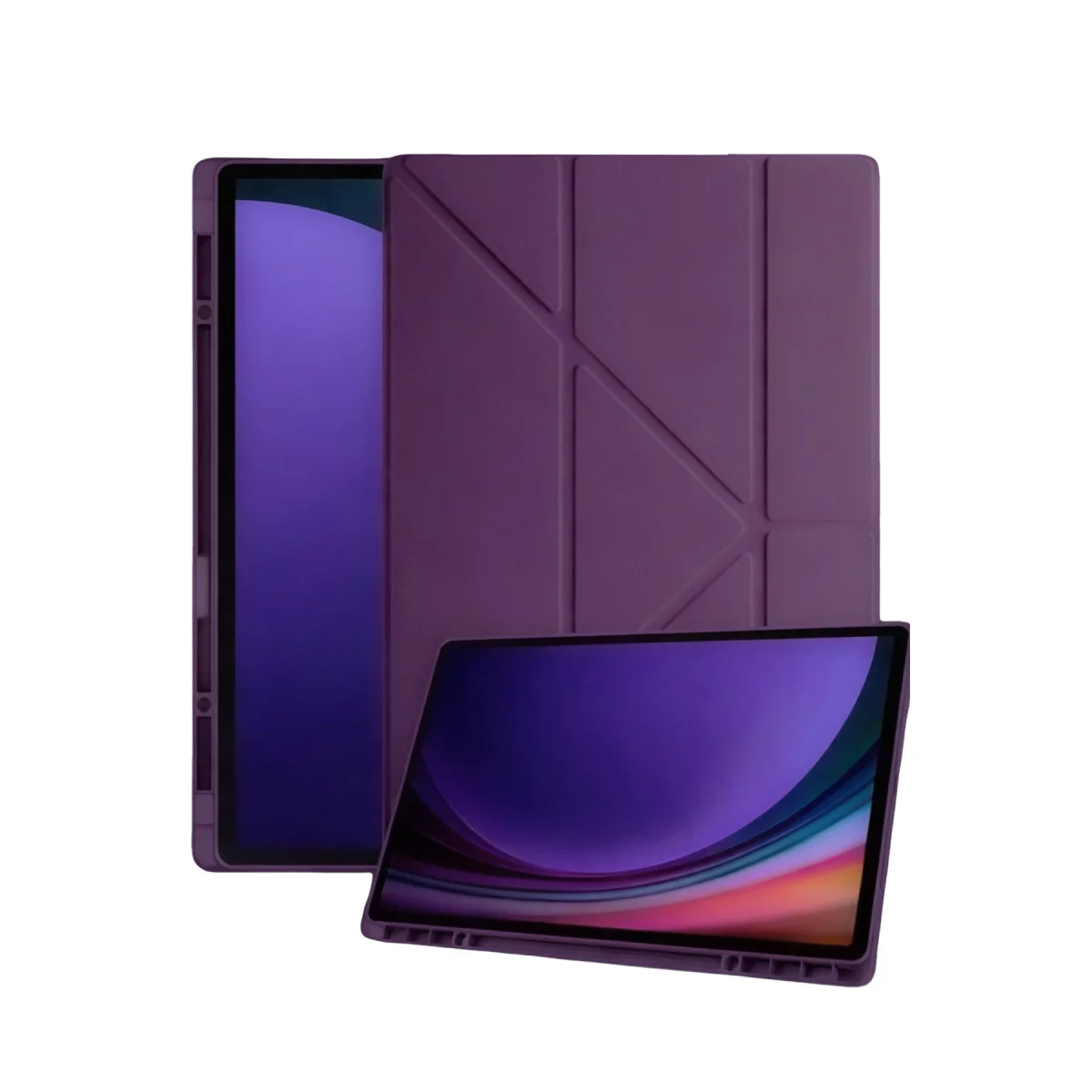 Galaxy Tab A11 Kalemlikli Mars Tablet Kılıfı - Mürdüm