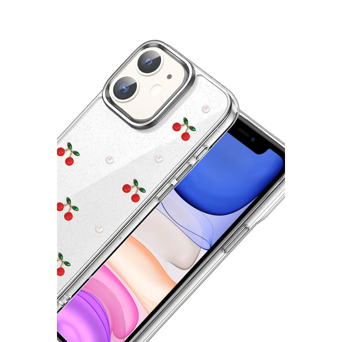 iPhone 11 Fiyonk Desenli Kapak - Desen 9