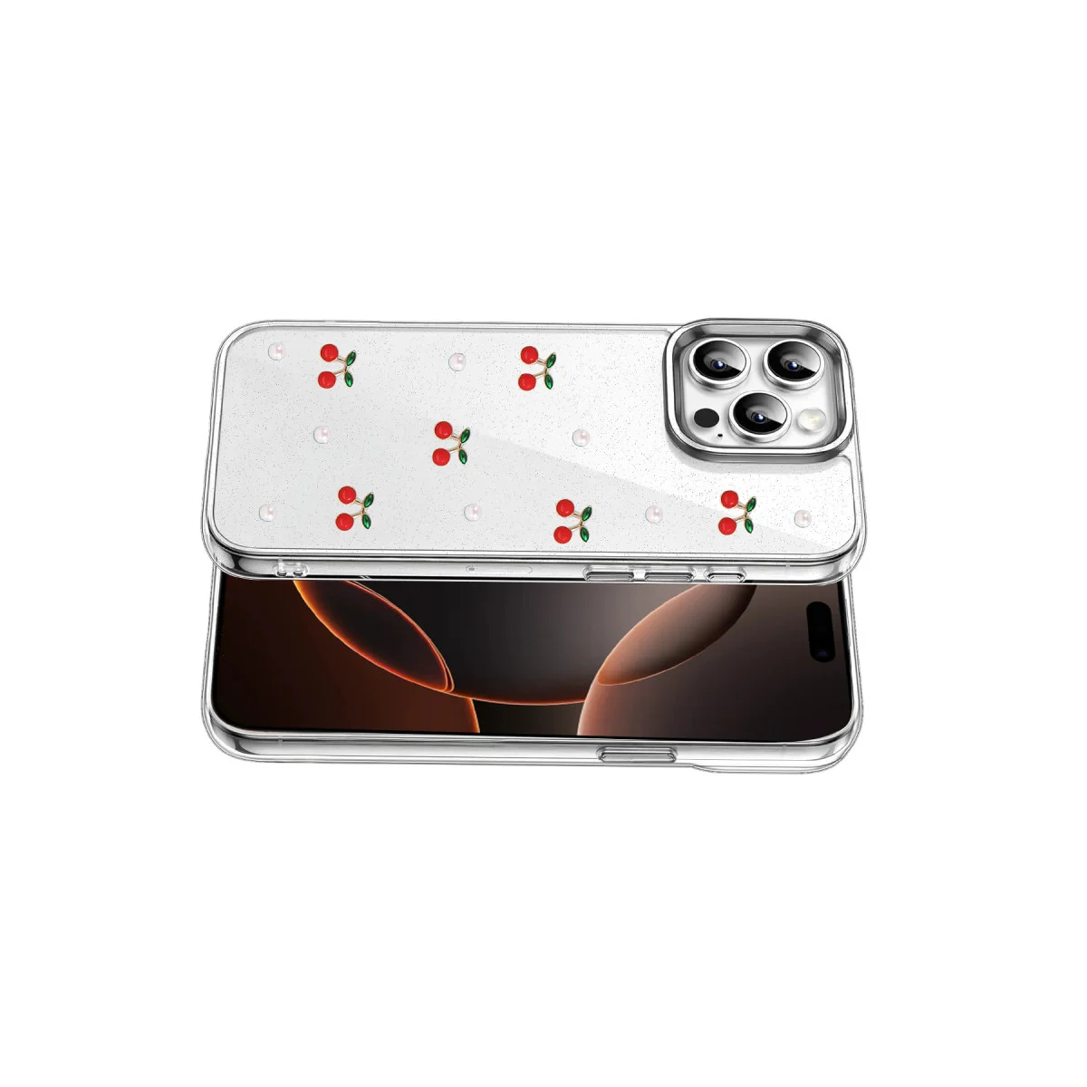 iPhone 16 Pro Fiyonk Desenli Kapak - Desen 9