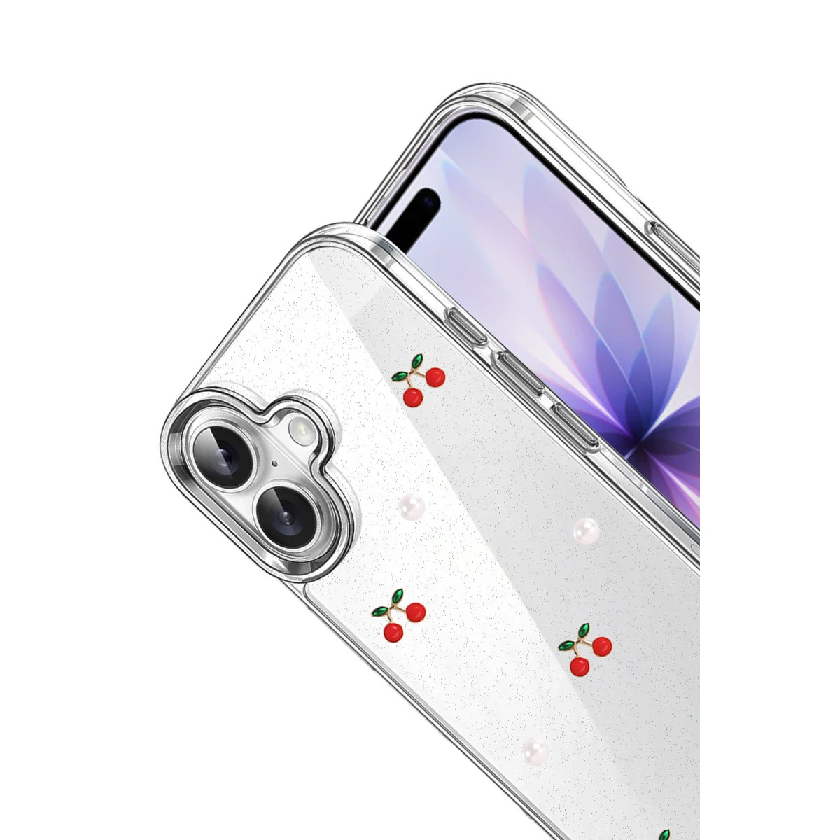 iPhone 16 Plus Fiyonk Desenli Kapak - Desen 9