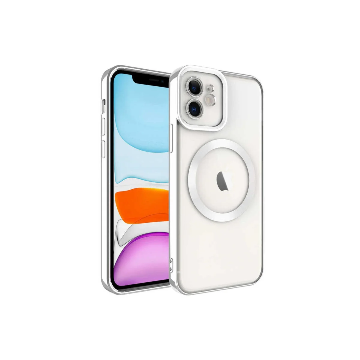 iPhone 12 Kılıf Kross Magneticsafe Kapak - Titan Gri