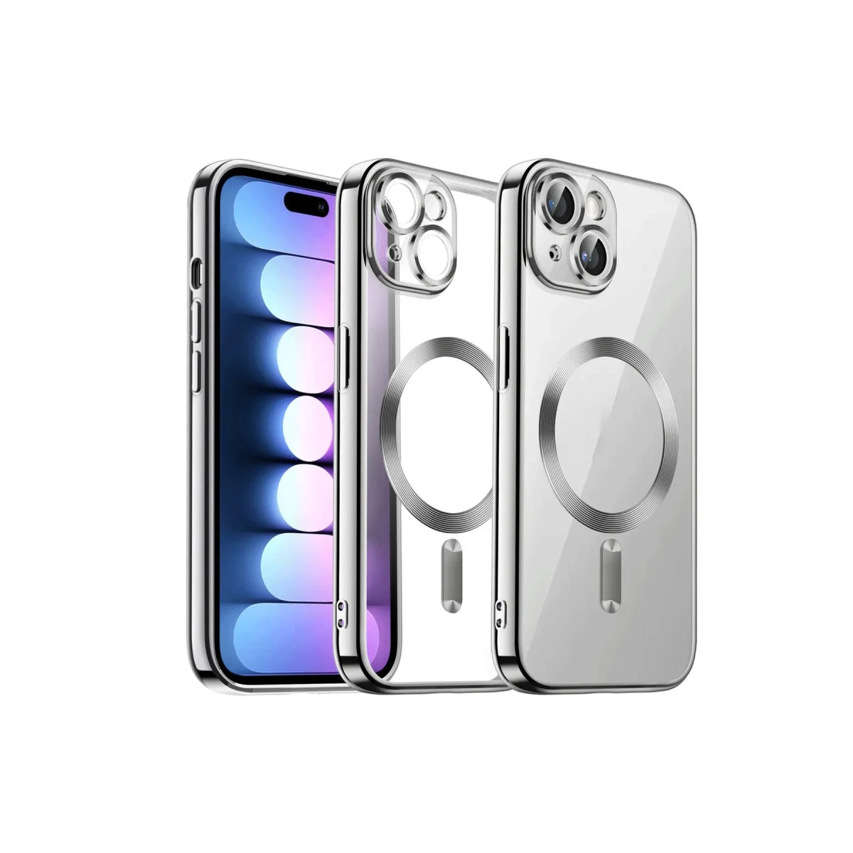 iPhone 15 Kılıf Kross Magneticsafe Kapak - Titan Gri