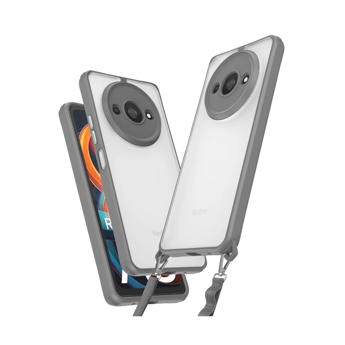 Redmi A3 4G Kılıf Penta Silikon Kılıf - Titan Gri