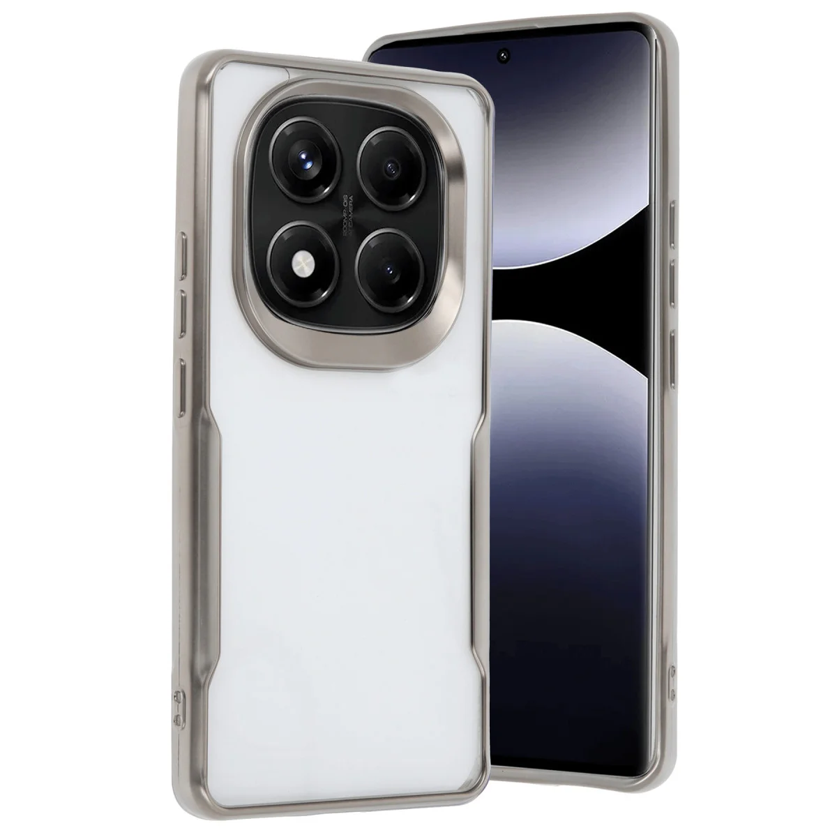 Redmi Note 14 Pro Plus Kılıf Boyi Silikon Kapak - Titan Gri