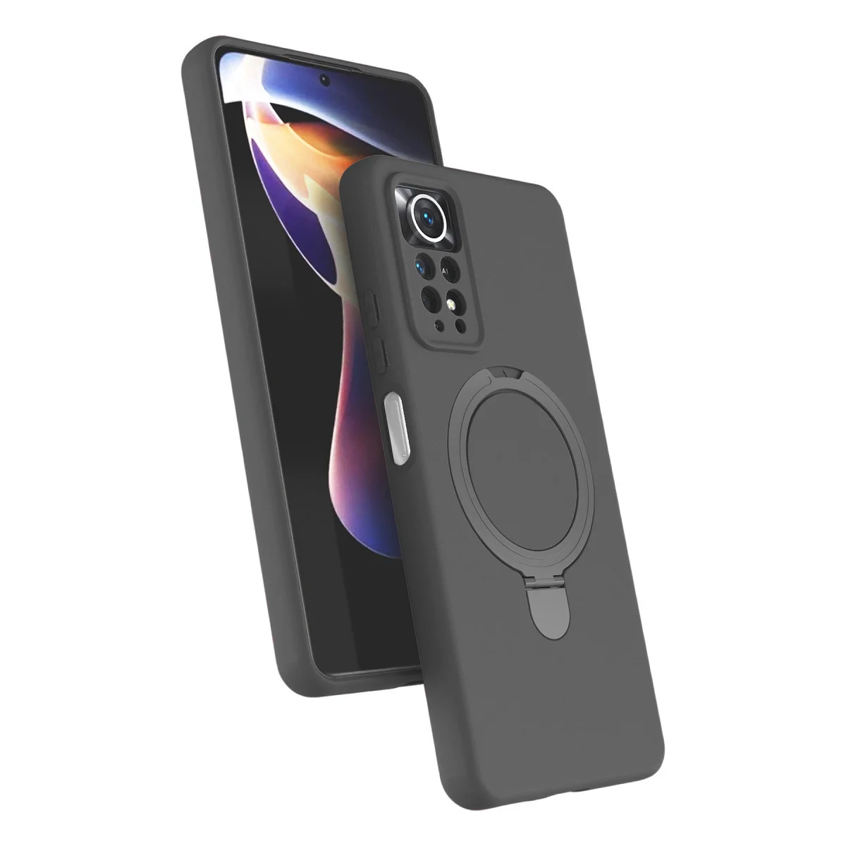 Redmi Note 12 Pro 4G Regal Magsafe Standlı Kapak - Titan Gri