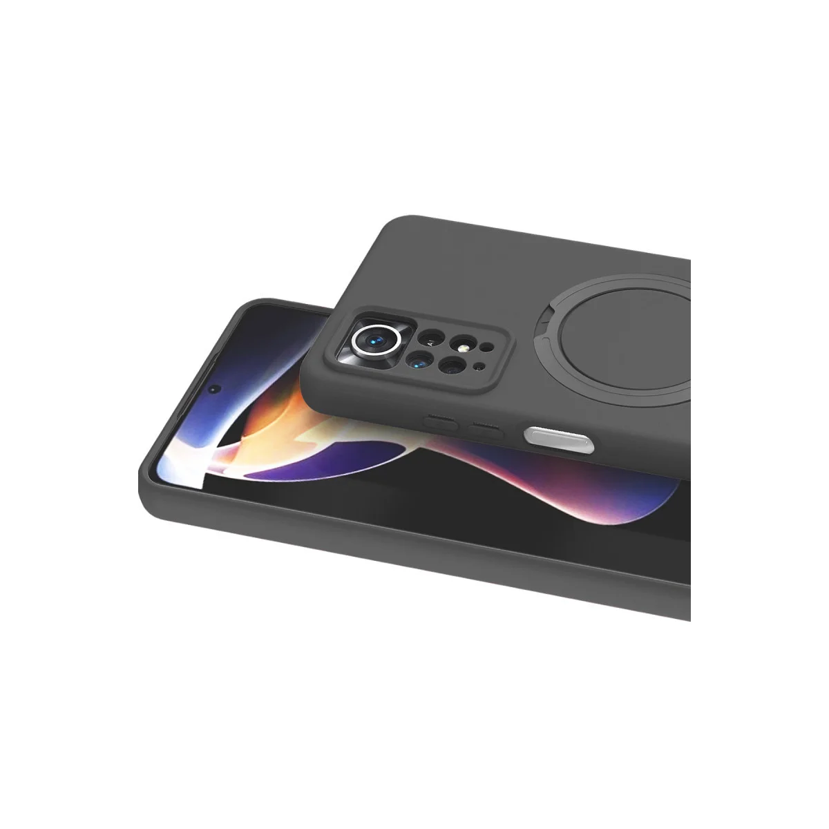 Redmi Note 12 Pro 4G Regal Magsafe Standlı Kapak - Titan Gri
