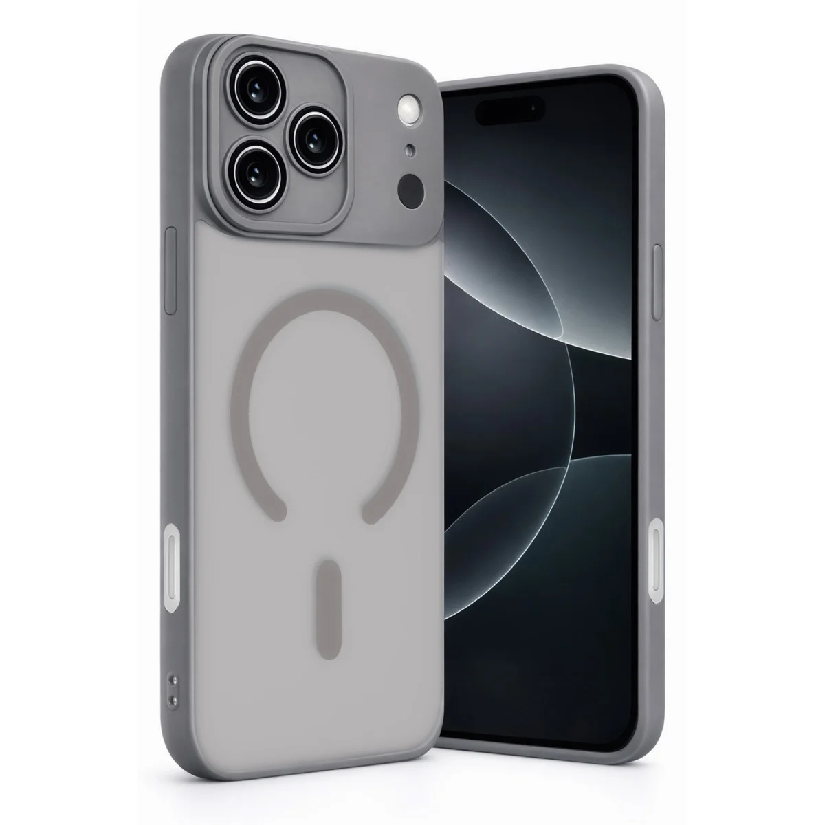 iPhone 17 Pro Max Jota Lensli Magsafe Kapak - Titan Gri
