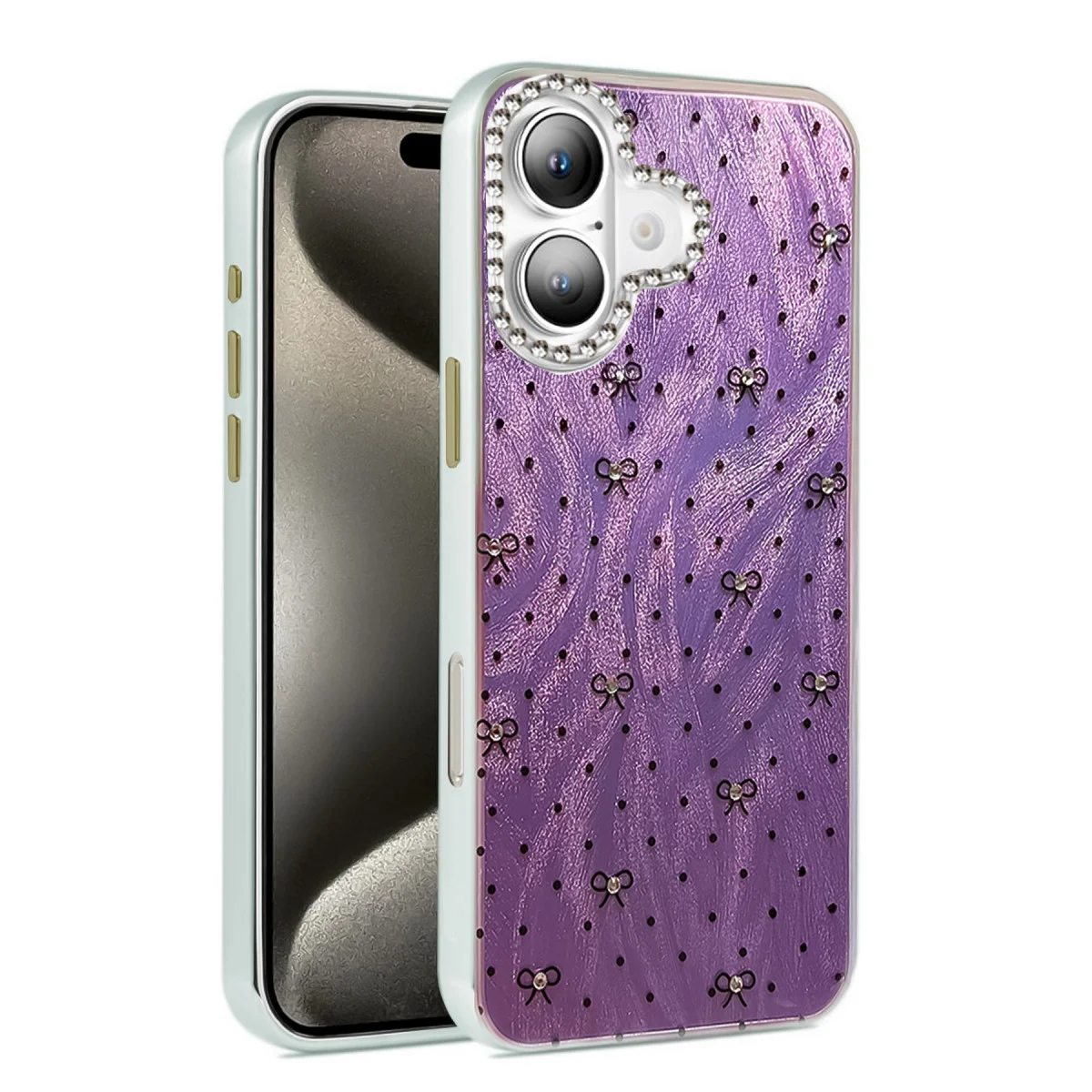 iPhone 16 Kılıf Blade Aynalı Desenli Kapak - Desen 2