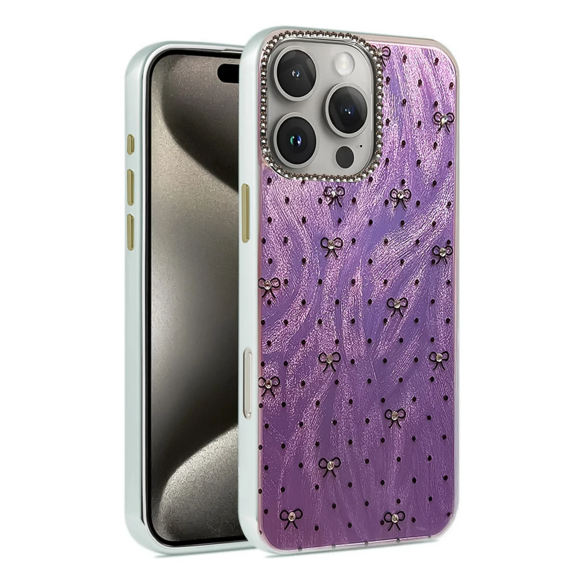 iPhone 16 Pro Max Kılıf Blade Aynalı Desenli Kapak - Desen 2