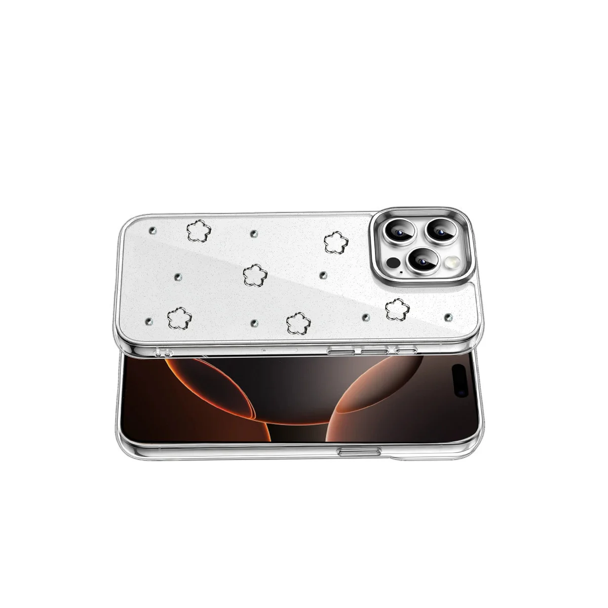 iPhone 14 Pro Max Fiyonk Desenli Kapak - Desen 2