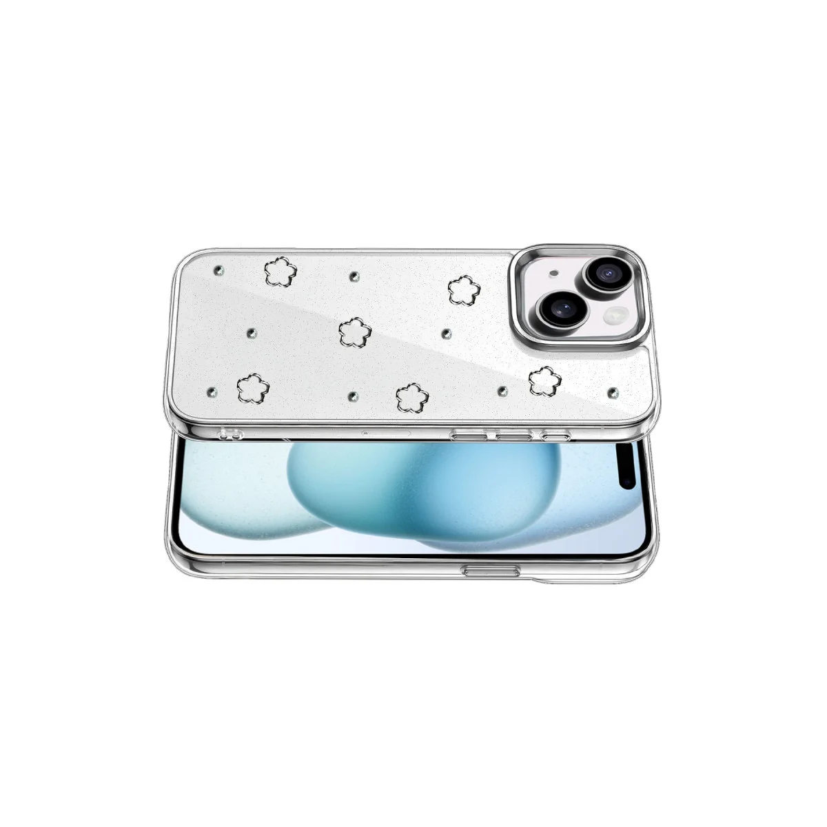 iPhone 15 Fiyonk Desenli Kapak - Desen 2