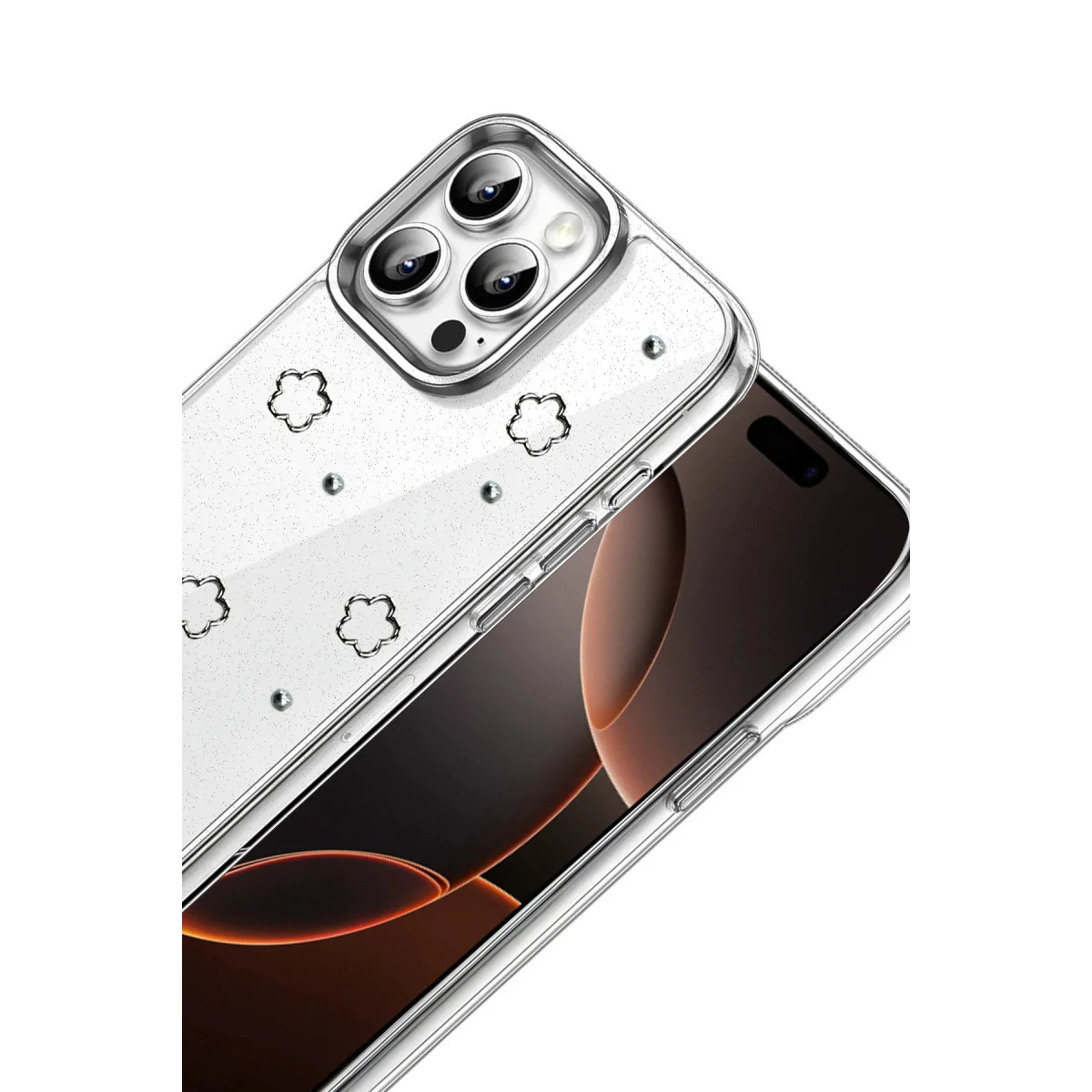 iPhone 16 Pro Max Fiyonk Desenli Kapak - Desen 2