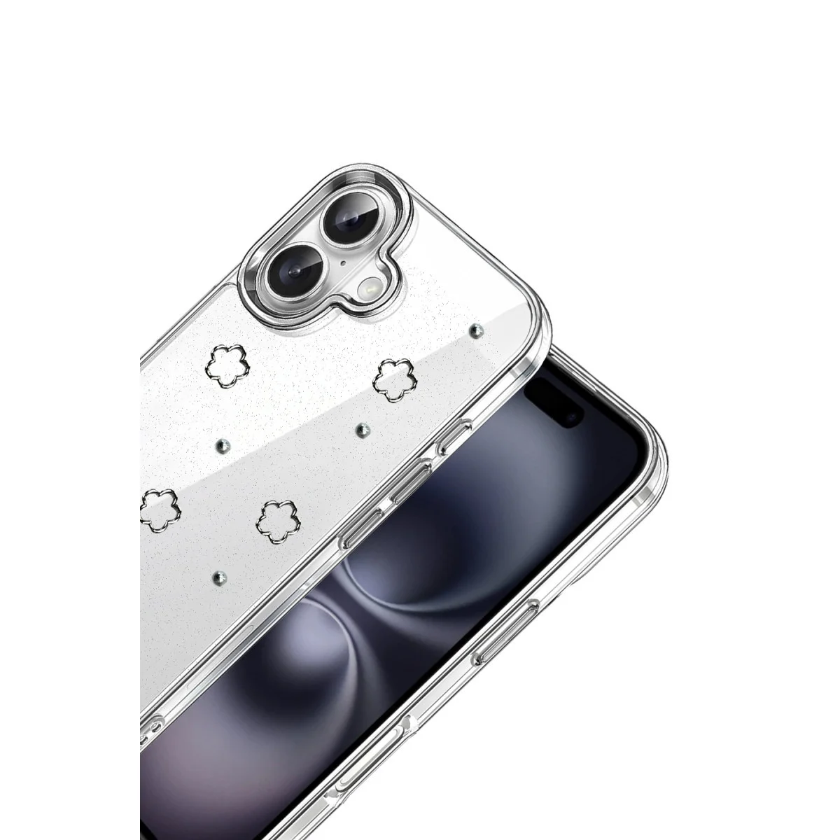 iPhone 16 Plus Fiyonk Desenli Kapak - Desen 2