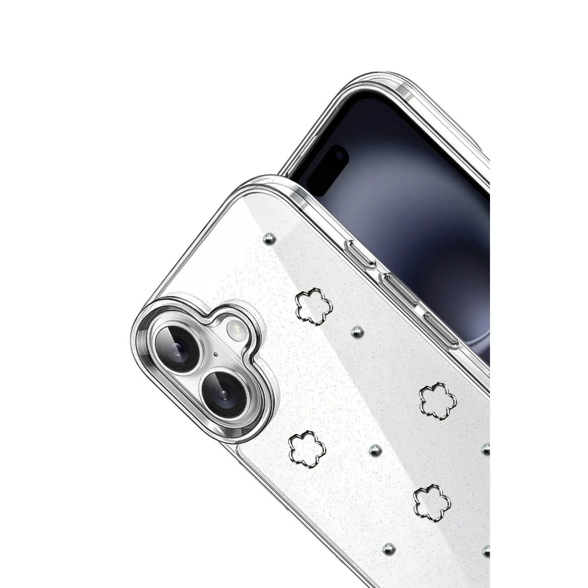 iPhone 16 Plus Fiyonk Desenli Kapak - Desen 2