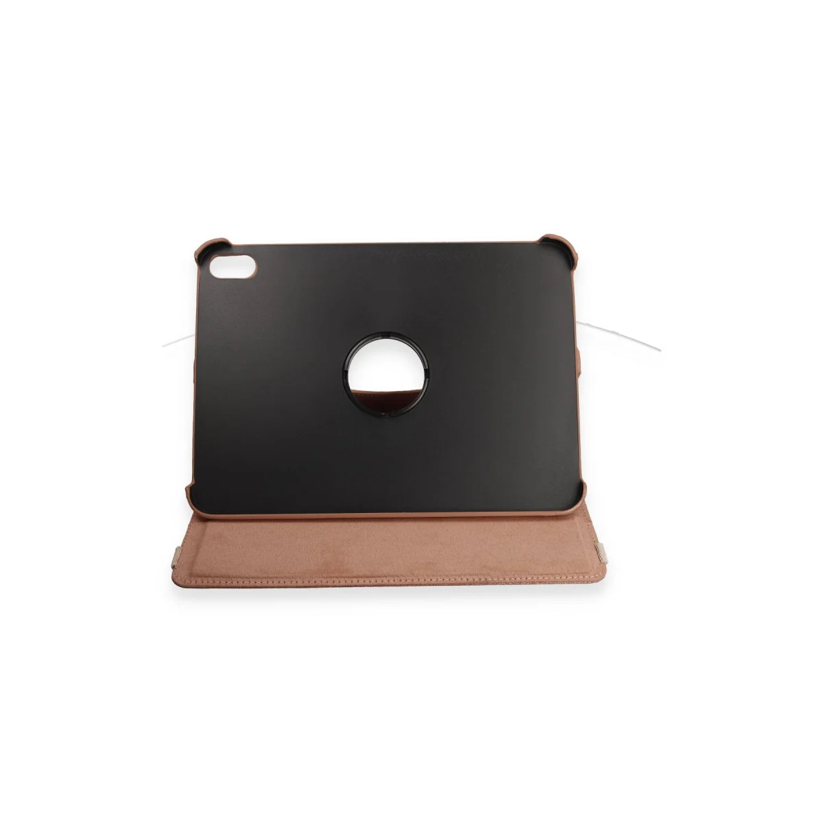 iPad 2022 10.9 (10.nesil) Kılıf 360 Tablet Deri Kılıf - Rose Gold
