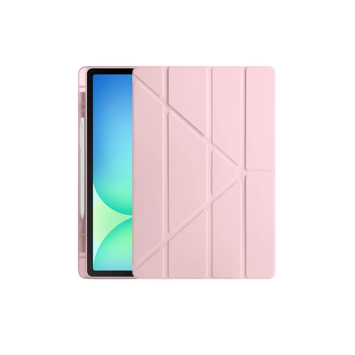 Galaxy Tab S10 FE Plus 13.1 Kalemlikli Hugo Tablet Kılıfı - Rose Gold