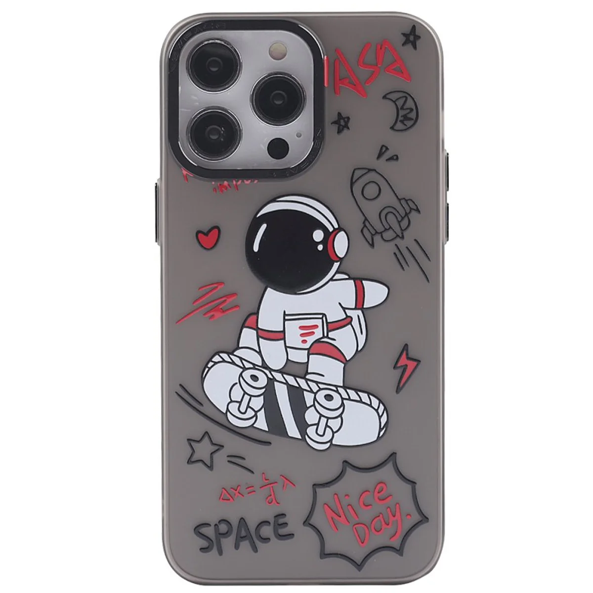 iPhone 14 Pro Kılıf Prada Desenli Kapak - Prada Siyah - 1