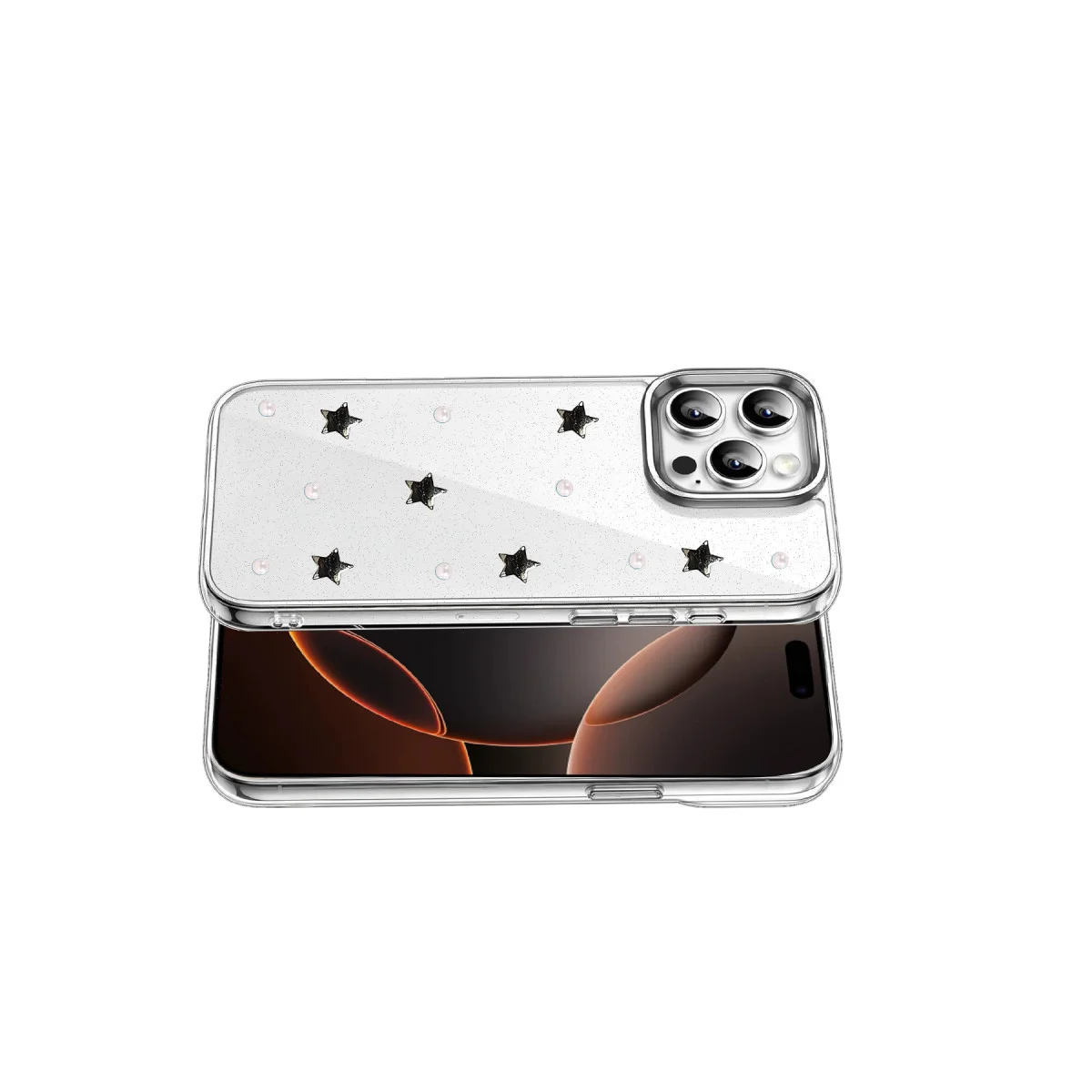 iPhone 16 Pro Fiyonk Desenli Kapak - Desen 7