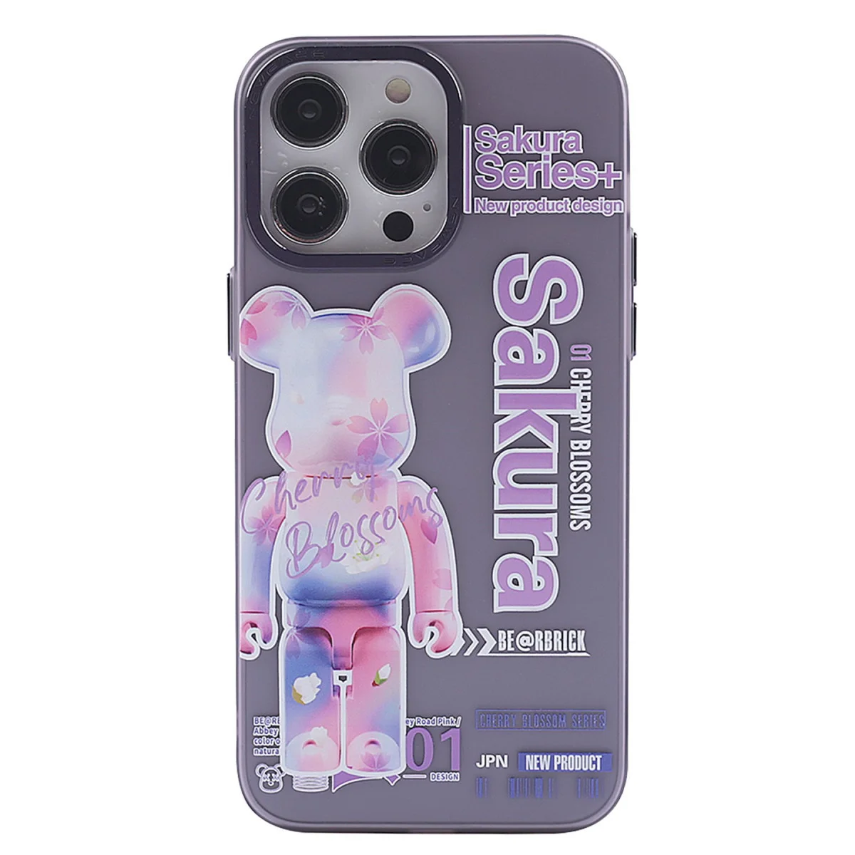 iPhone 14 Pro Kılıf Prada Desenli Kapak - Prada Mor - 1