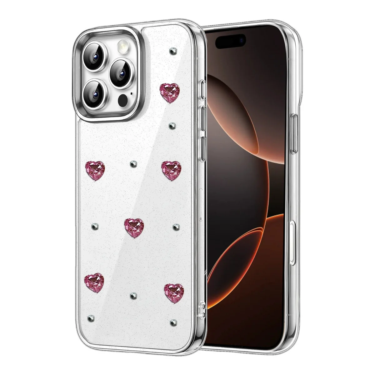iPhone 16 Pro Max Fiyonk Desenli Kapak - Desen 3