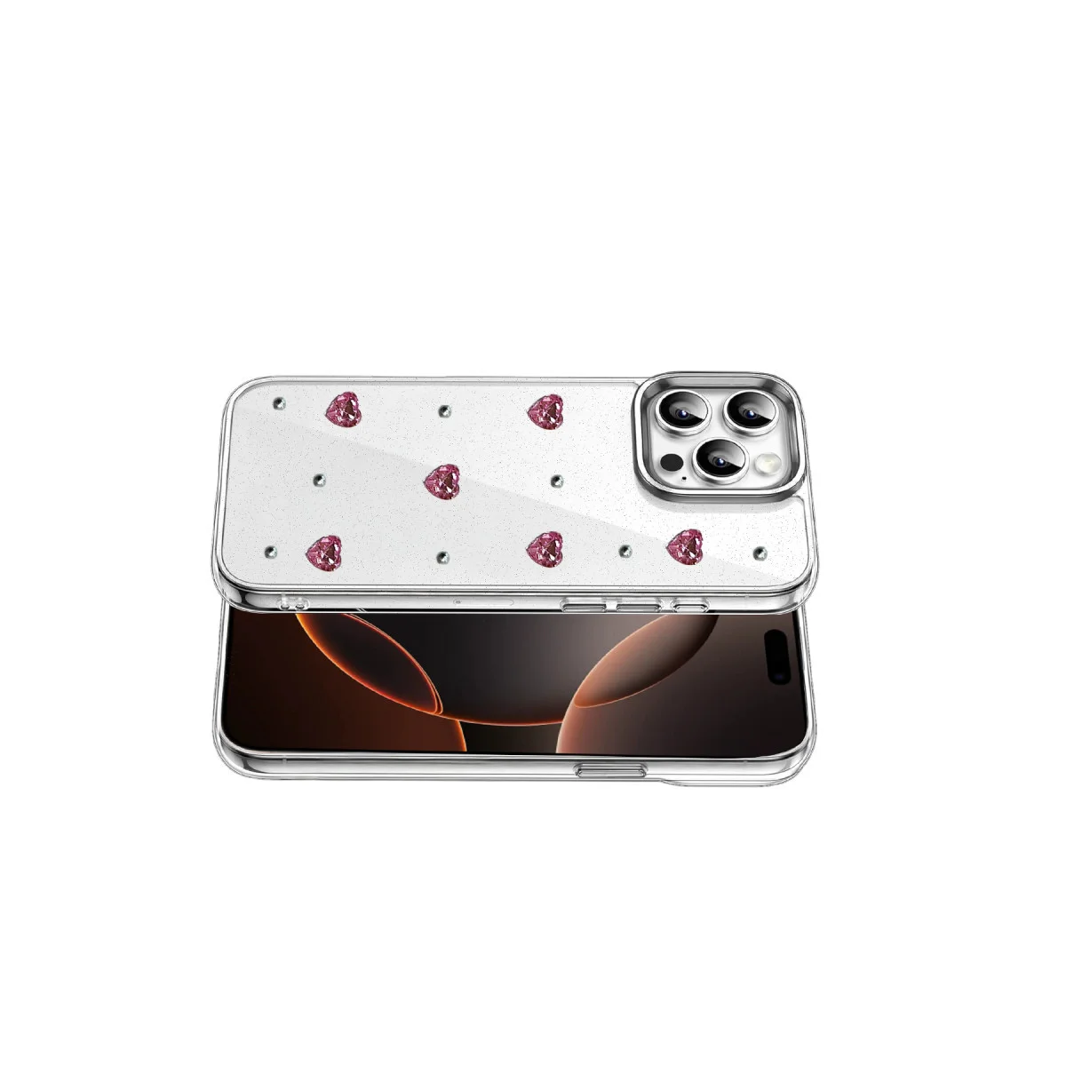 iPhone 16 Pro Max Fiyonk Desenli Kapak - Desen 3