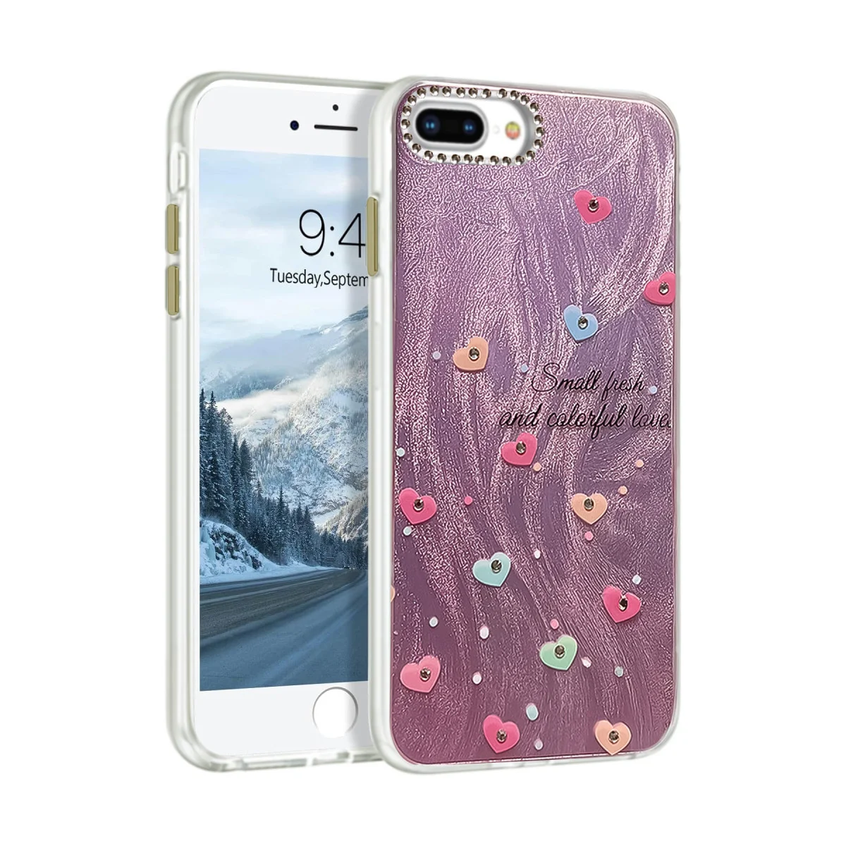 iPhone 7 Plus Kılıf Blade Aynalı Desenli Kapak - Desen 8