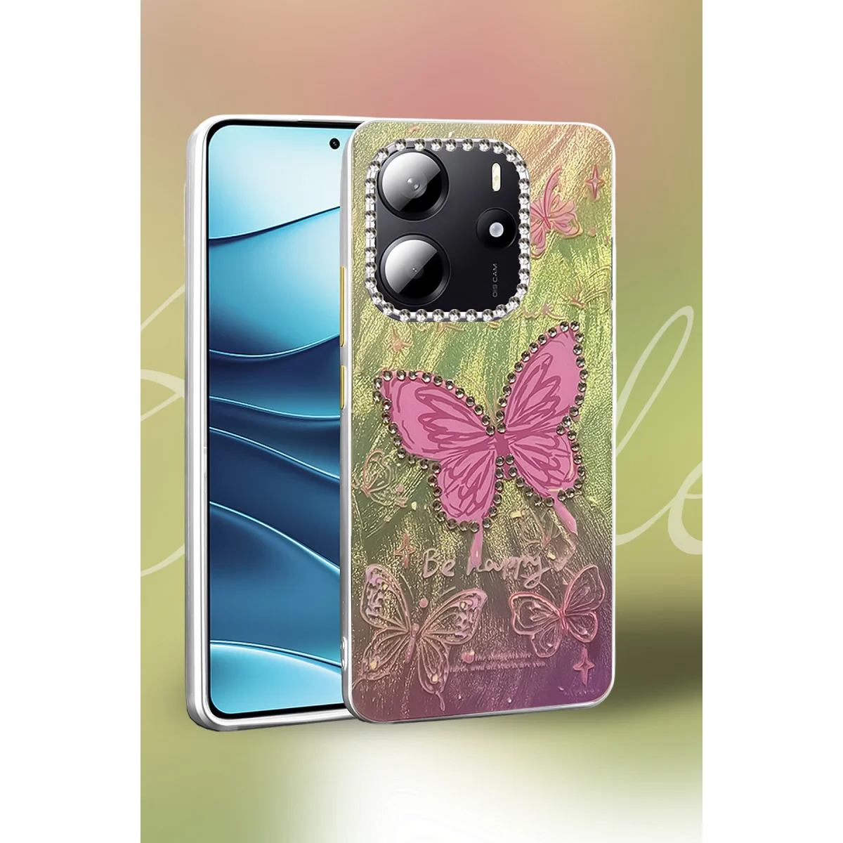 Redmi Note 14 4G Kılıf Blade Aynalı Desenli Kapak - Desen 8
