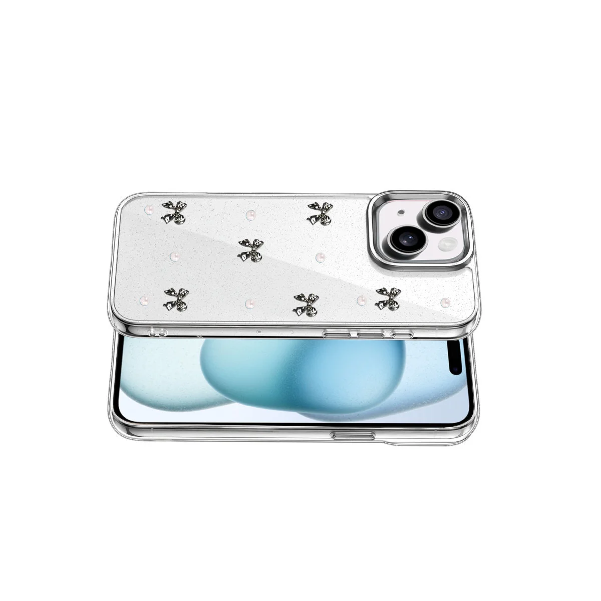 iPhone 15 Fiyonk Desenli Kapak - Desen 8