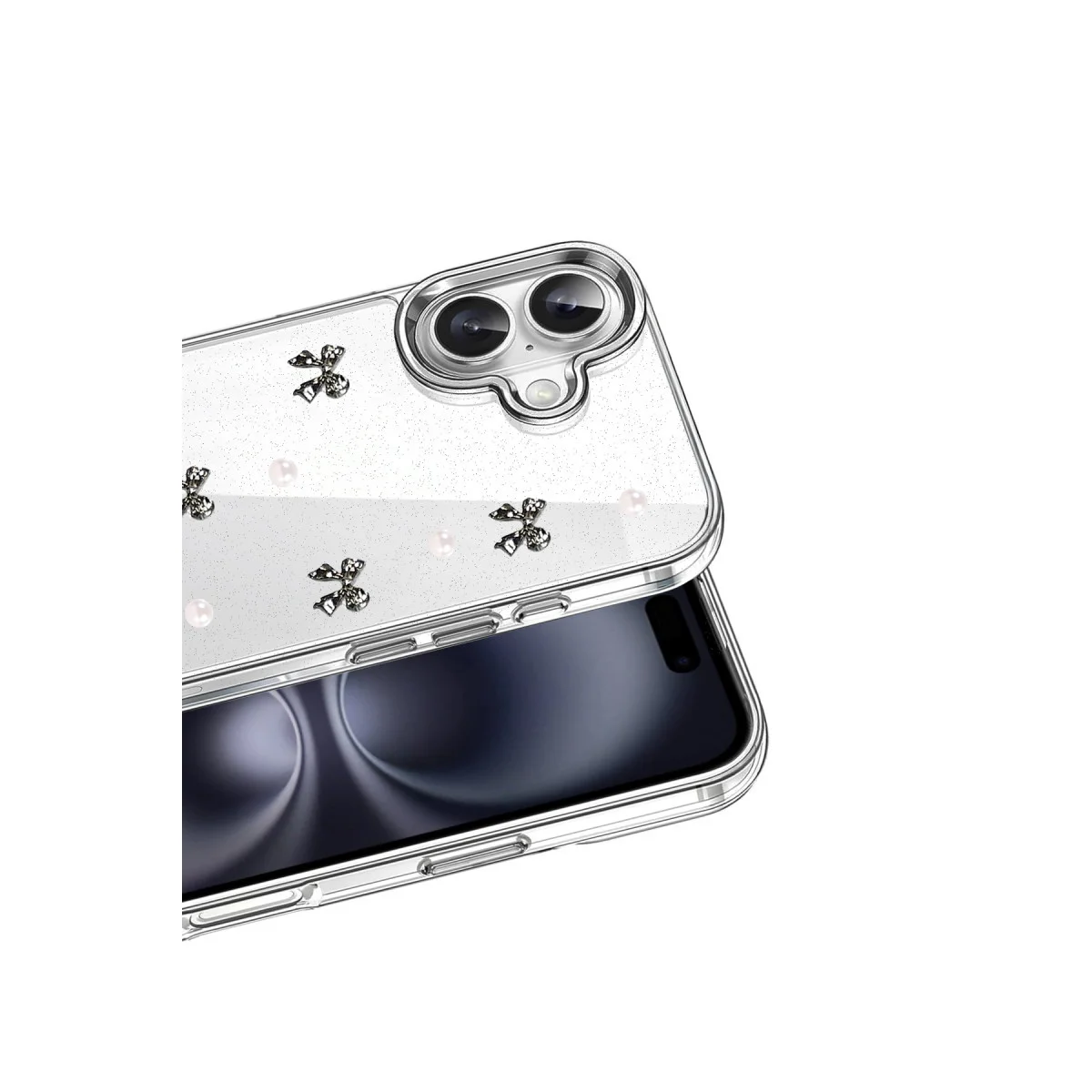 iPhone 16 Fiyonk Desenli Kapak - Desen 8