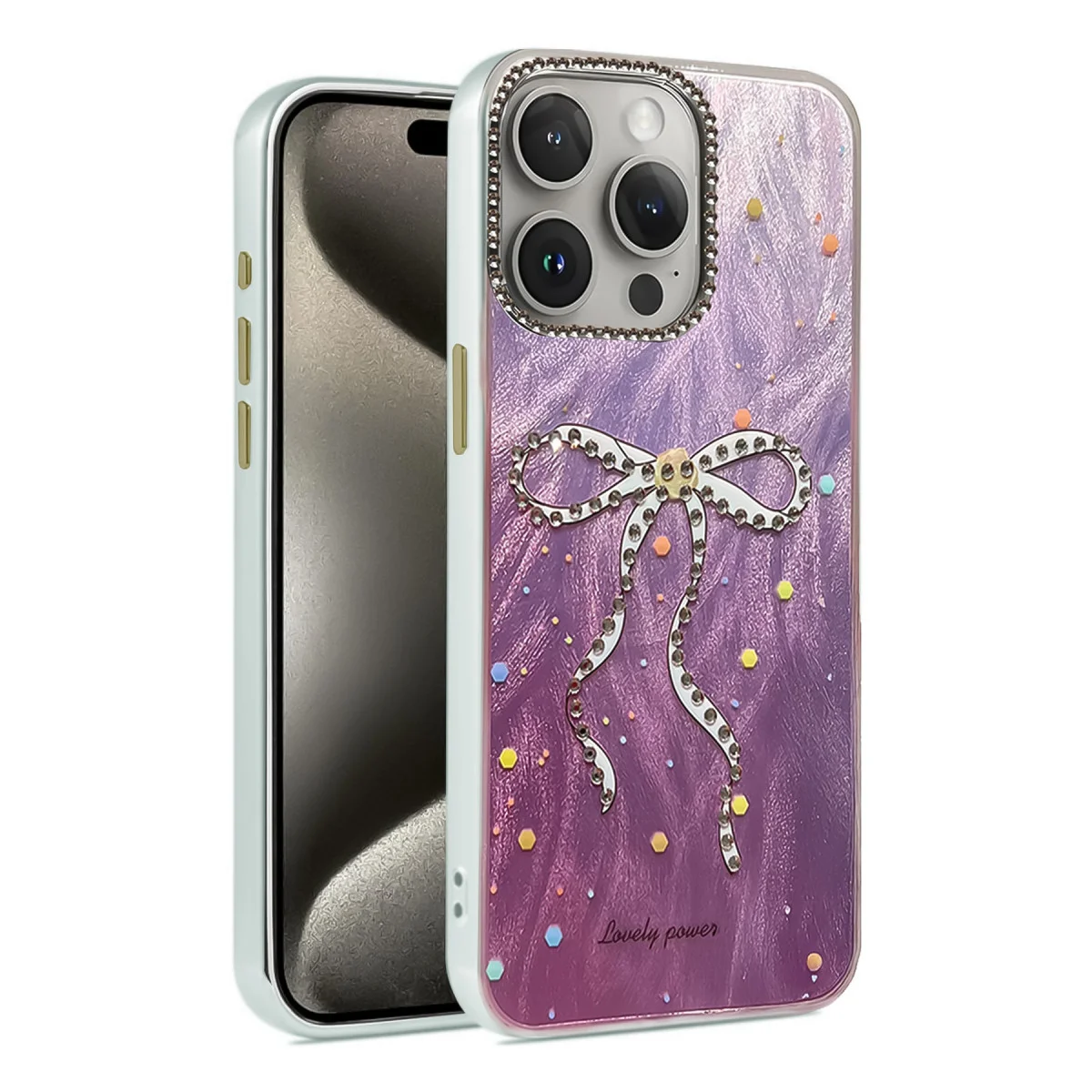 iPhone 15 Pro Max Kılıf Blade Aynalı Desenli Kapak - Desen 1