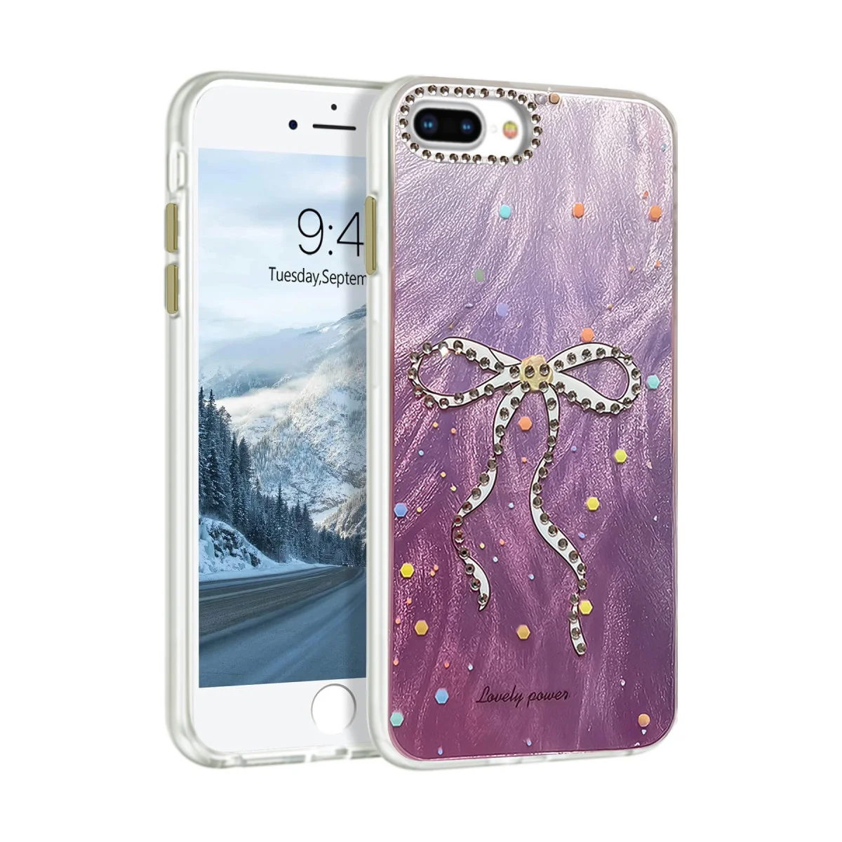iPhone 7 Plus Kılıf Blade Aynalı Desenli Kapak - Desen 1