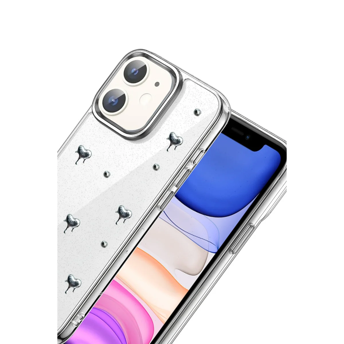 iPhone 12 Fiyonk Desenli Kapak - Desen 1