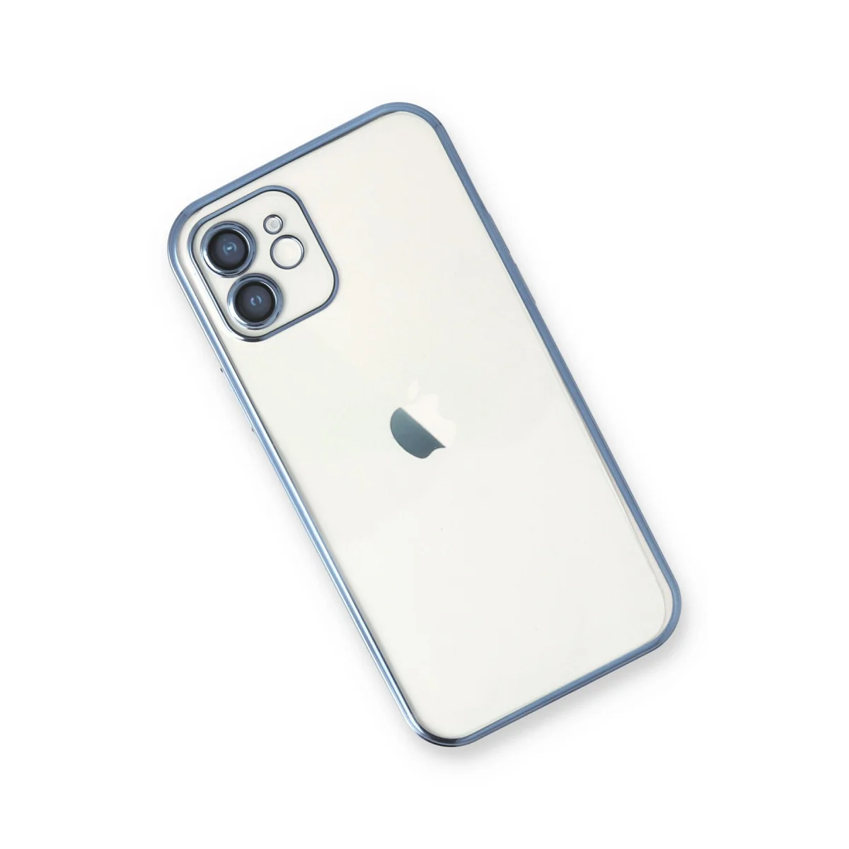 iPhone 12 Kılıf Razer Lensli Silikon - Açık Mavi