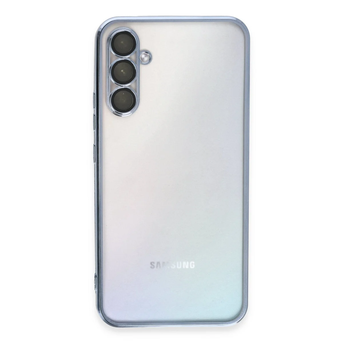 Galaxy A34 5G Kılıf Razer Lensli Silikon - Açık Mavi