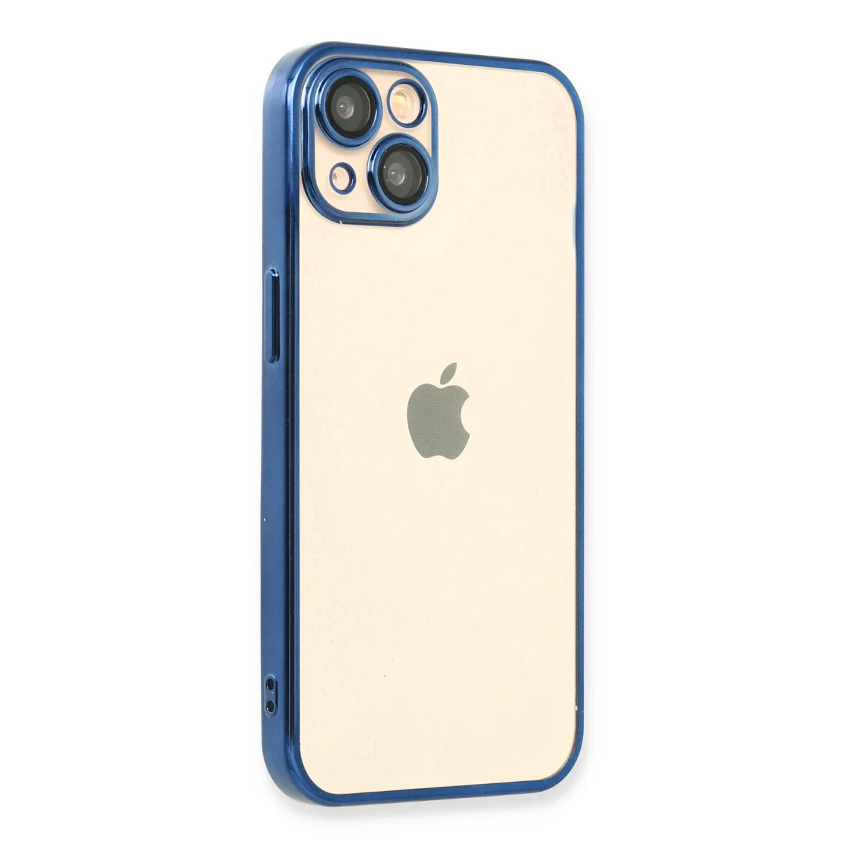 iPhone 14 Kılıf Razer Lensli Silikon - Açık Mavi
