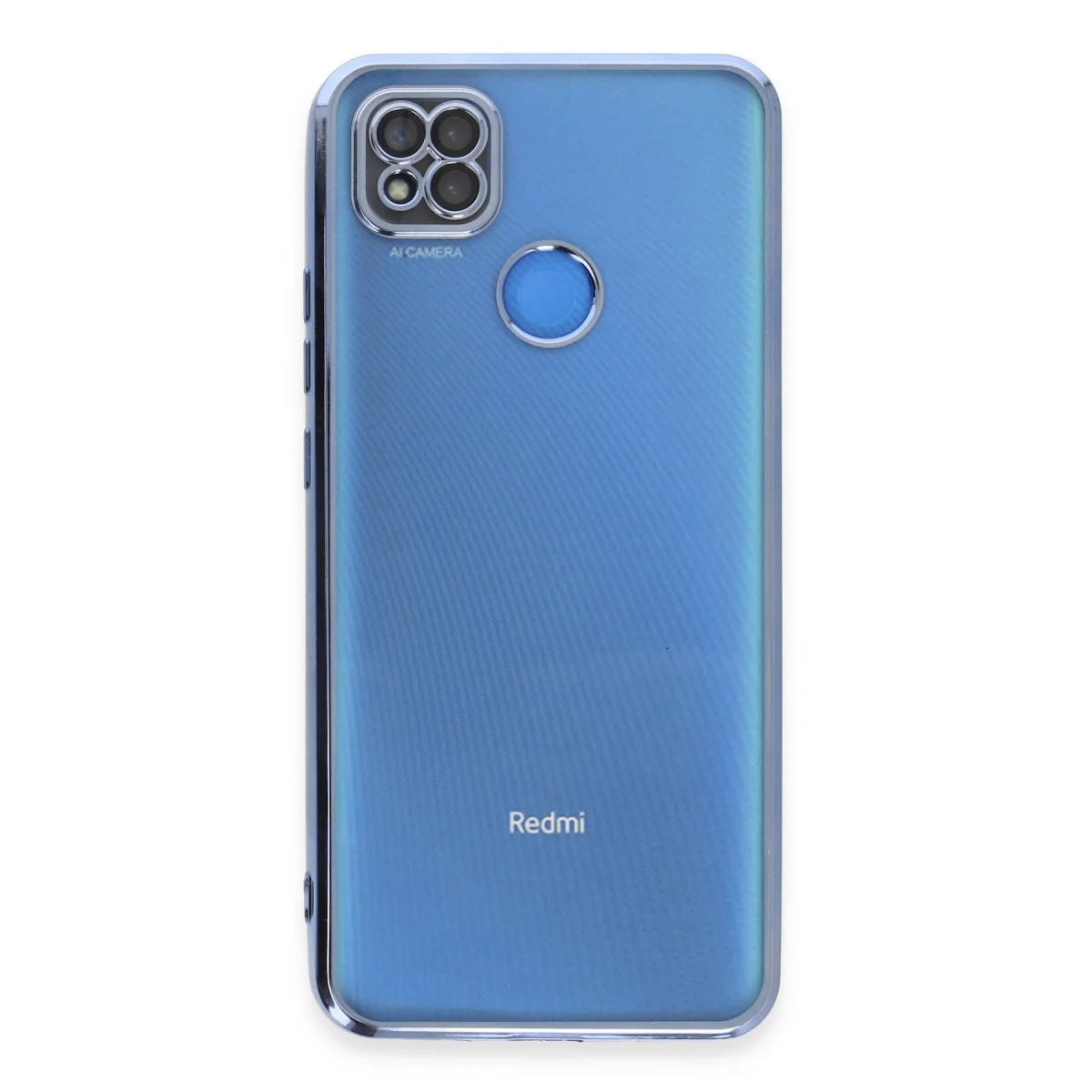 Redmi 9C Kılıf Razer Lensli Silikon - Açık Mavi