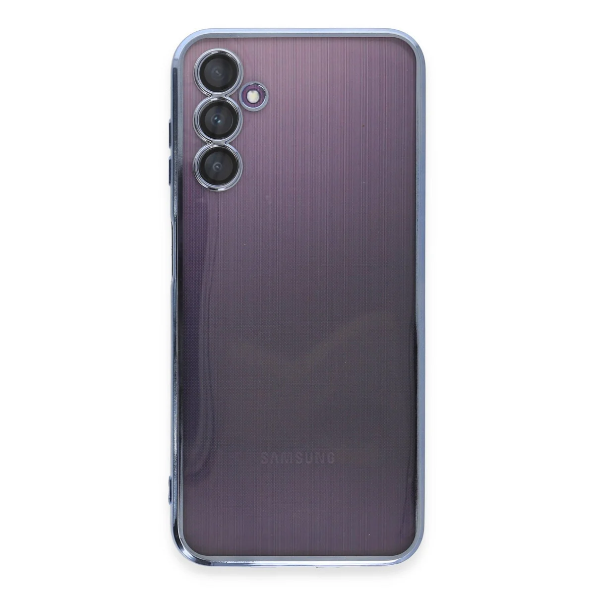 Galaxy A14 4G Kılıf Razer Lensli Silikon - Açık Mavi