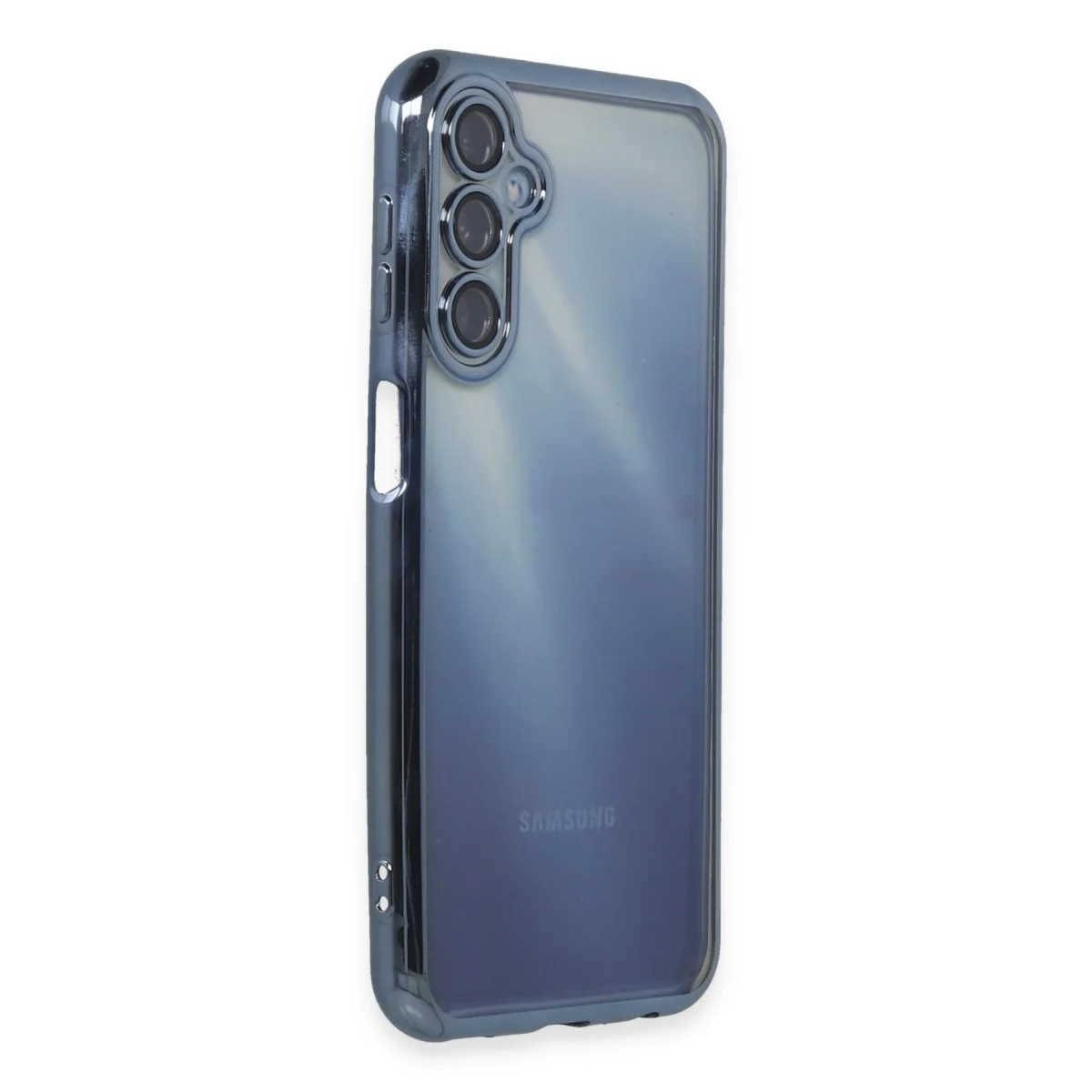 Galaxy A25 5G Kılıf Razer Lensli Silikon - Açık Mavi